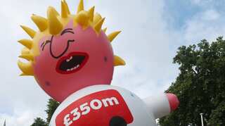 'Boris blimp' takes to the London skies in pro-EU protest