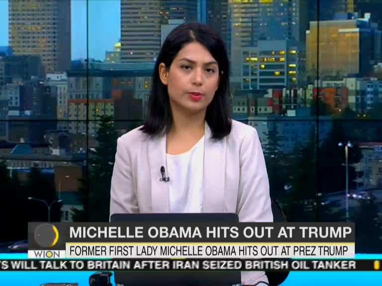 Former first lady Michelle Obama hits out at US President