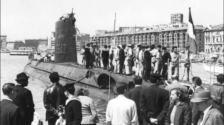 French submarine lost in 1968 located in Mediterranean