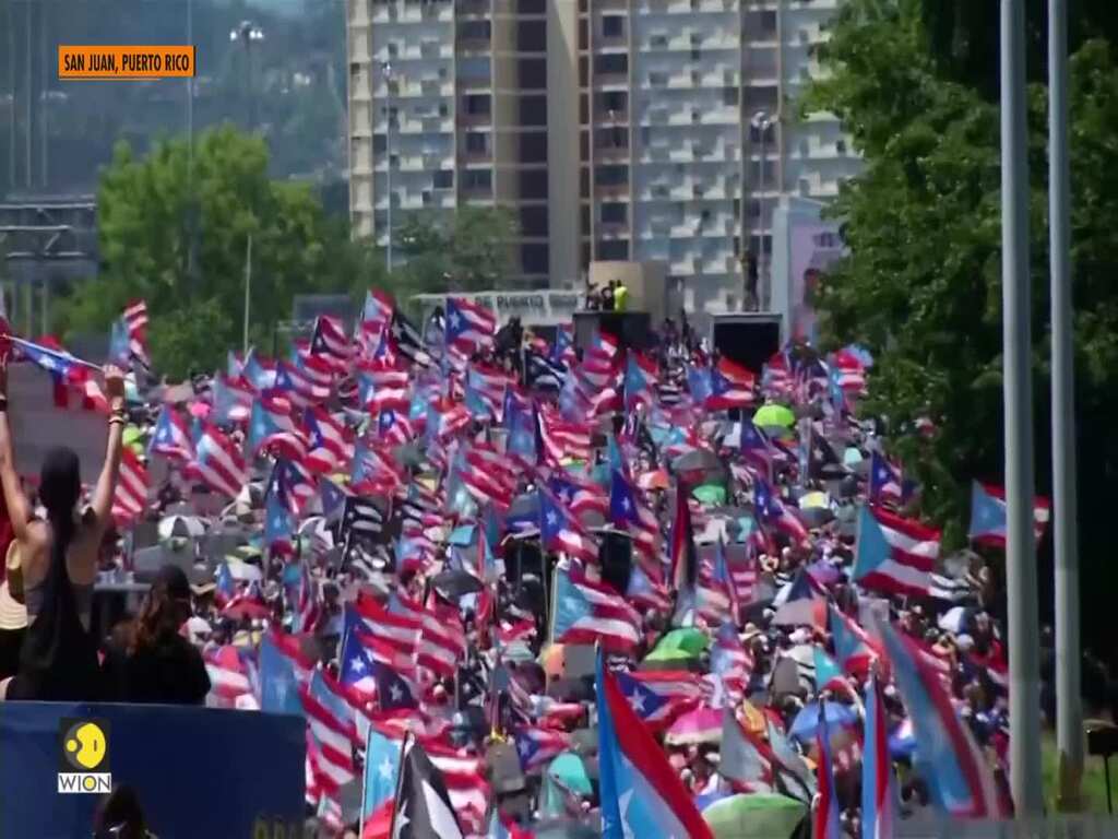 Hundreds of thousands in San Juan demand Puerto Rico's governor resign