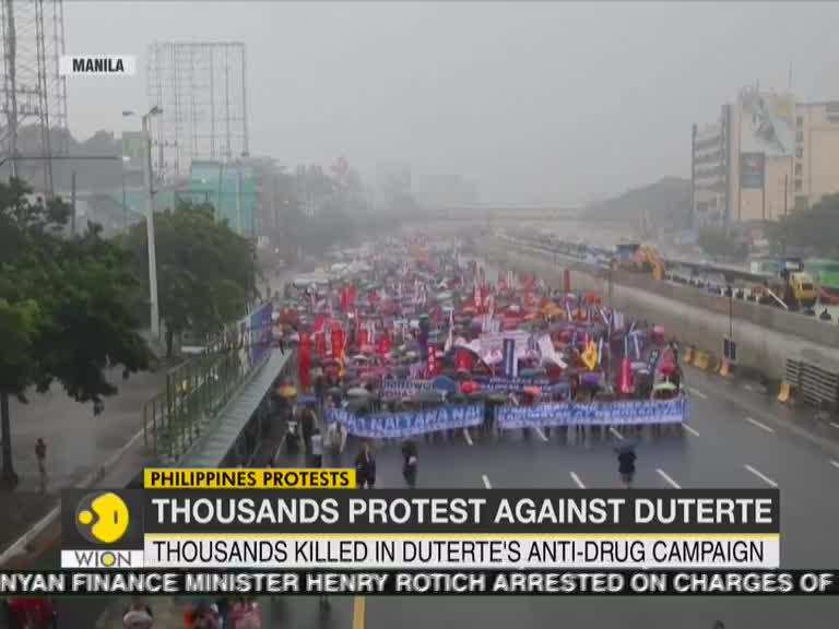 Philippines: Protest against Duterte's war on drugs