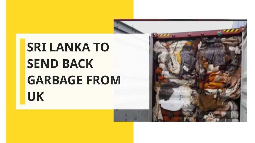 Sri Lanka to send back garbage from UK, Suspected human organs found in garbage