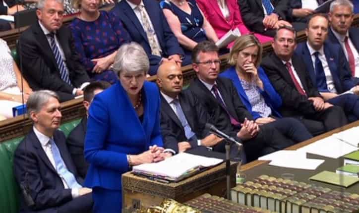 Pleased to hand over charge to Boris Johnson, says Theresa May in British Parliament