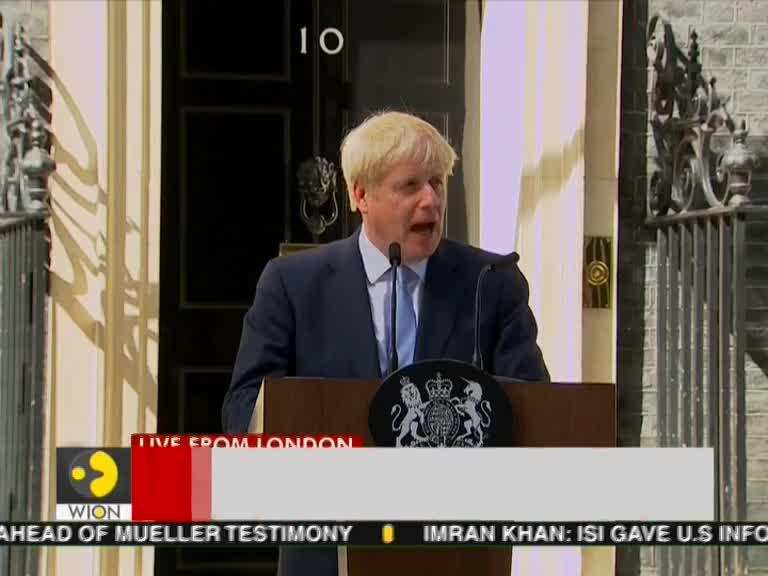 Boris Johnson delivers first speech as UK Prime Minister