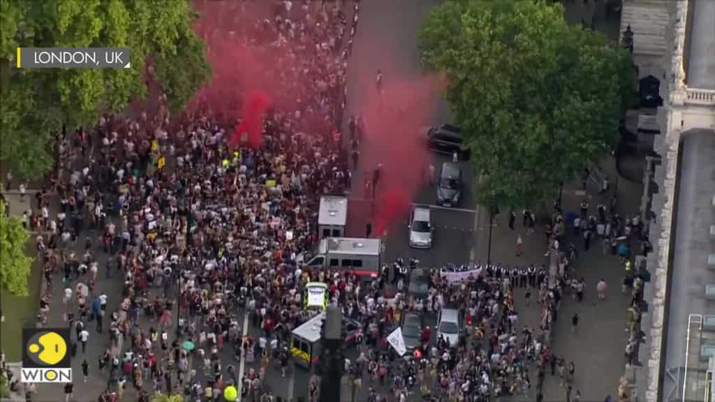 Colourful street party protesters reject Britain’s new PM