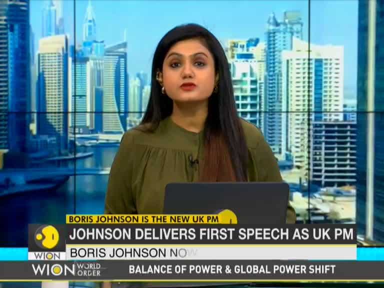 Boris Johnson delivers first speech as UK PM