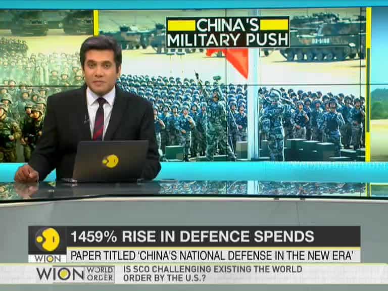 China's defence spending rose by 1459% from 2012-2017