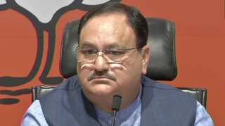 JP Nadda holds door-to-door campaign for BJP's membership drive in Telangana