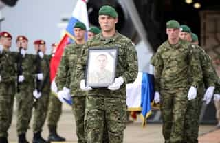 Croatian soldier killed in Kabul attack returns home