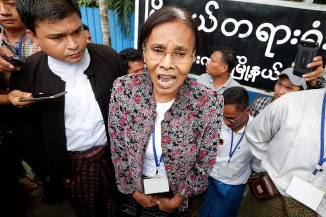 Myanmar court charges eight over alleged ties to insurgents Myanmar court charges eight over alleged ties to insurgents