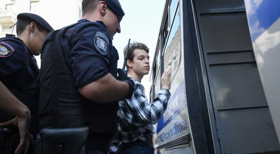 Russia detains around 200 people, including opposition figures  
