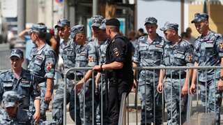 Dozens arrested at Moscow protest after opposition crackdown