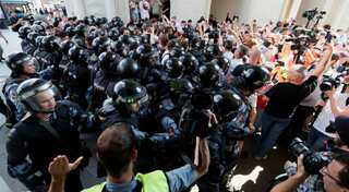 Russian police arrest 1,400 people in Moscow election protest