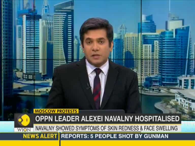 Russian opposition leader Alexei Navalny hospitalized for allergic reaction