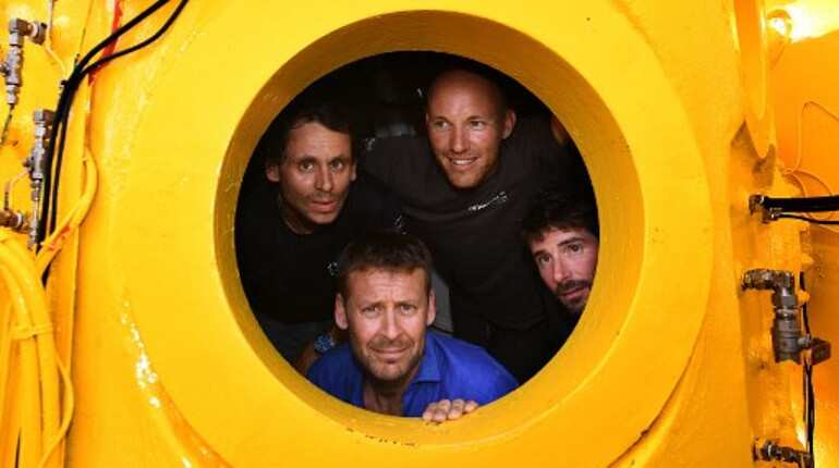 After 28 days undersea at 120 metres, researchers in France emerge in Marseille port After 28 days undersea at 120 metres, researchers in France emerge in Marseille port