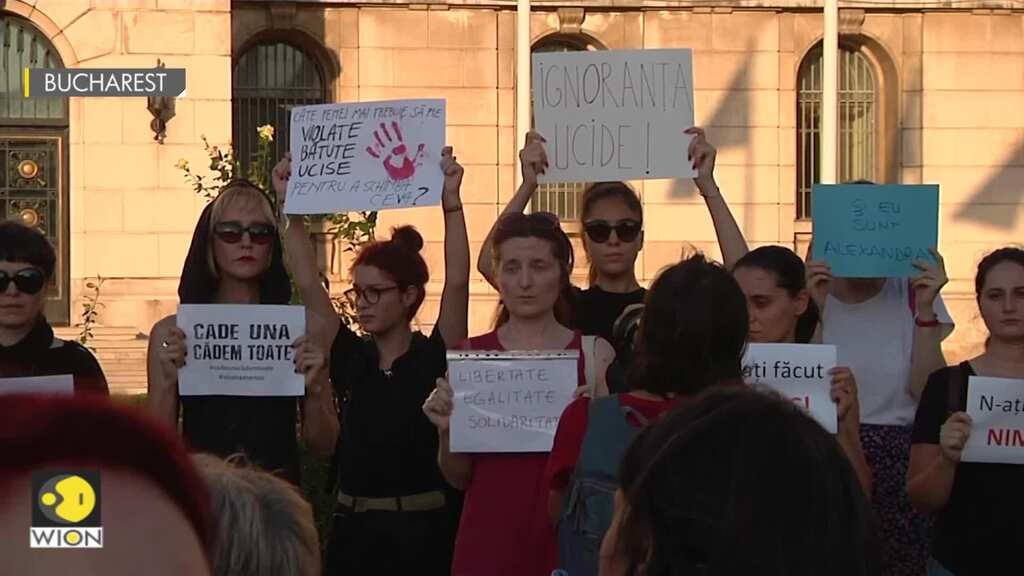 Romania protest after two female teenagers killed