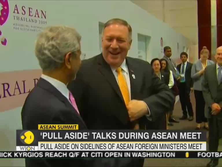 First India-US high level meet after Trump's Kashmir comments