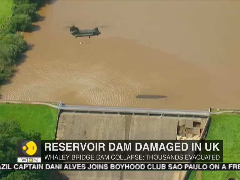Reservoir dam damaged in UK