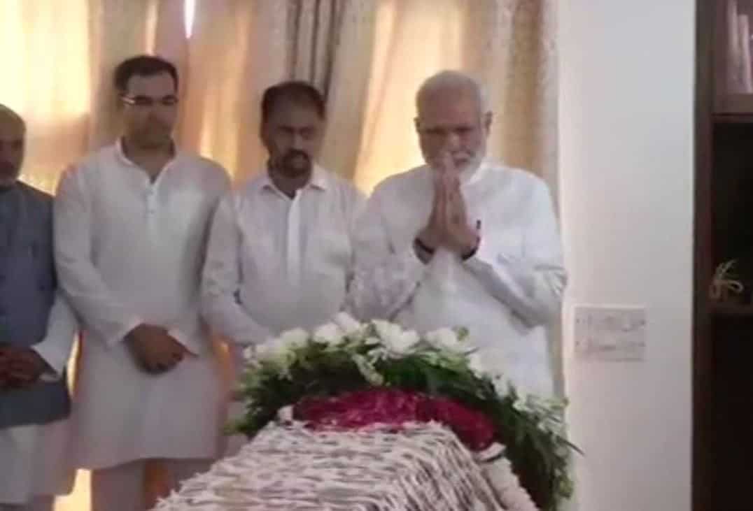 PM Modi bids emotional farewell to Sushma Swaraj
