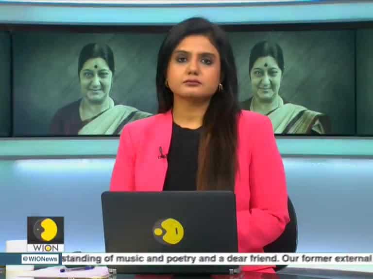 A tearful PM Modi pays tribute to Sushma Swaraj