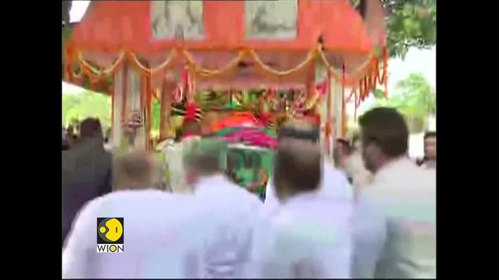 Sushma Swaraj funeral: Mortal Remains brought to Crematorium for last rites