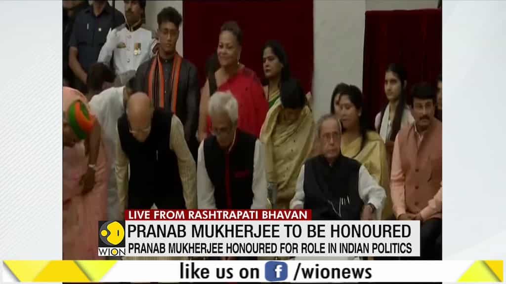 Former President Pranab Mukherjee receives 'Bharat Ratna' for his role in Indian politics