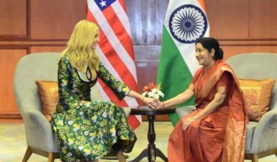 Ivanka Trump remembers Sushma Swaraj, calls her 'champion for women in India and across globe'