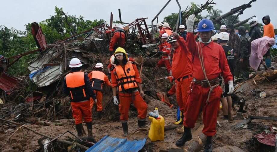 Myanmar landslide kills 22, many more feared missing