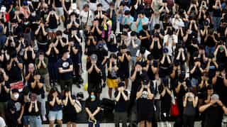 Hong Kong police fire tear gas during another weekend of protests