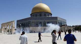 At least 61 Palestinians injured after clash with Israel police at Jerusalem holy site