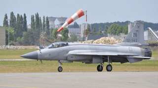 Pakistan Air Force jet crashes; pilot ejects