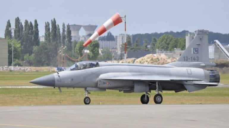 Pakistan Air Force jet crashes; pilot ejects