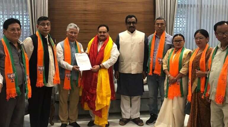 Ten Sikkim Democratic Front MLAs join Bharatiya Janata Party
