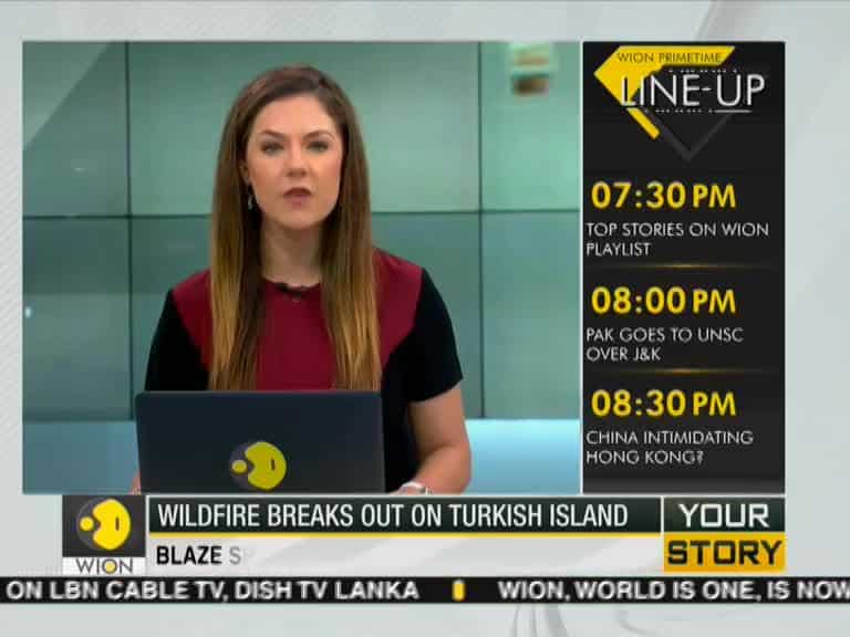 Your Story: Wildfire breaks out on Turkish Island