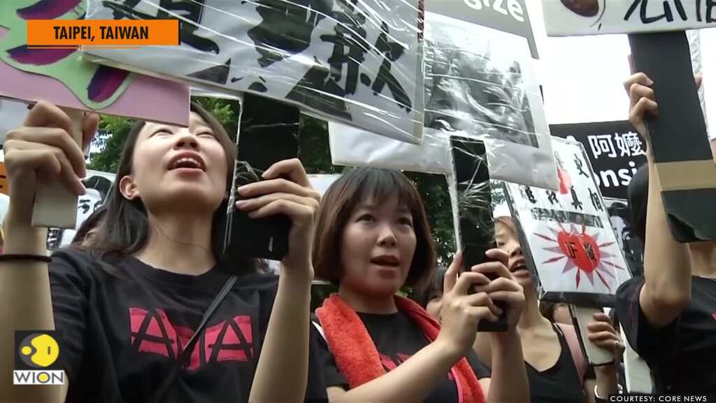 Taiwan activists demand Japan apologise for forcing women to work in its wartime brothels