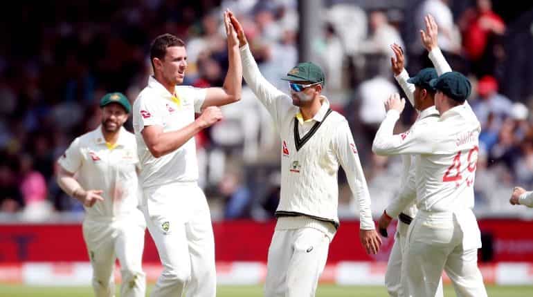 Josh Hazlewood in the wickets on Ashes return as Australia take control at Lord's Josh Hazlewood in the wickets on Ashes return as Australia take control at Lord's