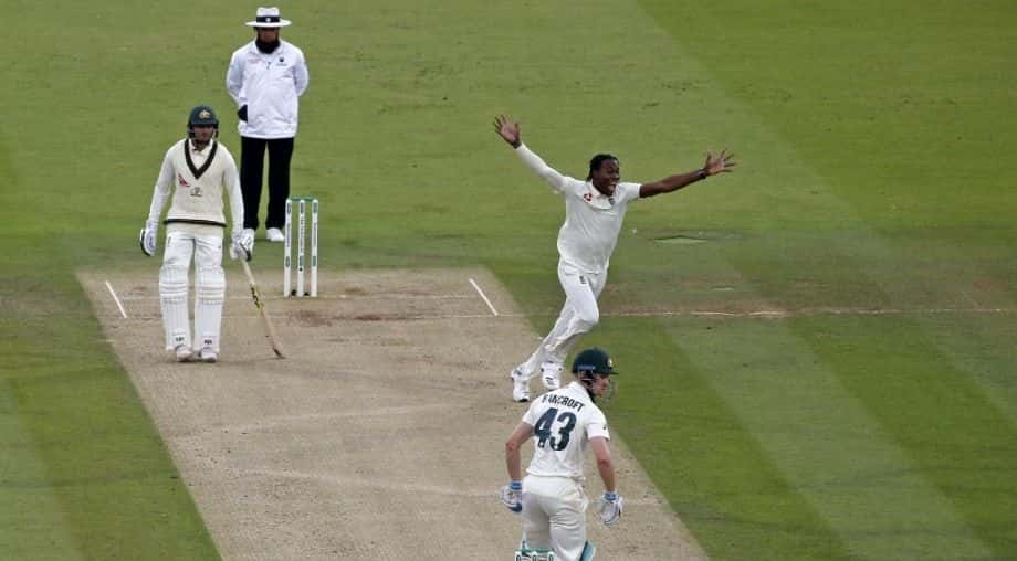 Archer strikes as Australia slump before rain intervenes again in second Ashes Test Archer strikes as Australia slump before rain intervenes again in second Ashes Test