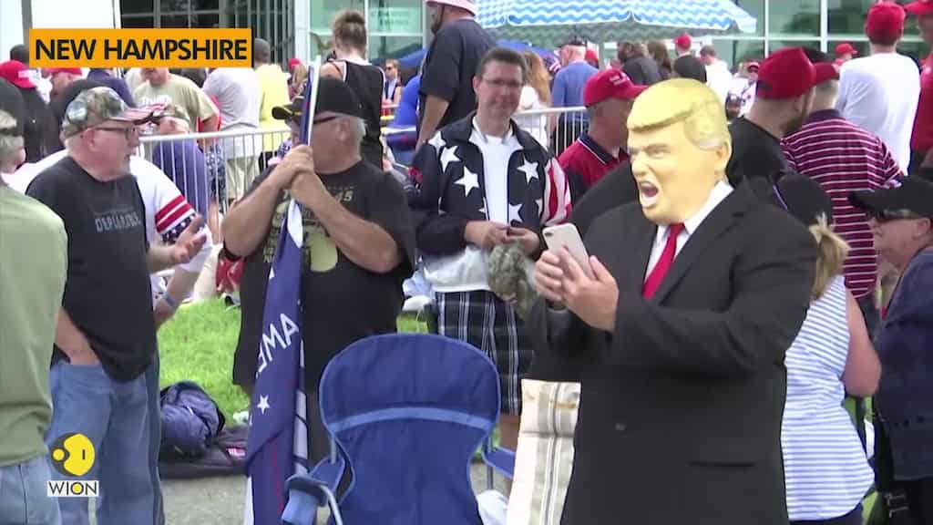 Trump supporters, protesters gather at rally