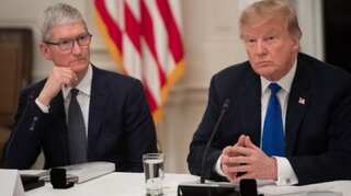 Apple CEO warns Trump about China tariffs, Samsung competition