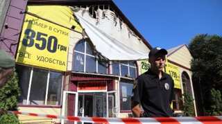 Eight killed in Ukraine hotel fire