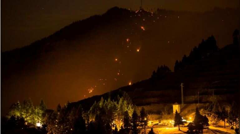 Wildfire prompts evacuations in Canary Islands