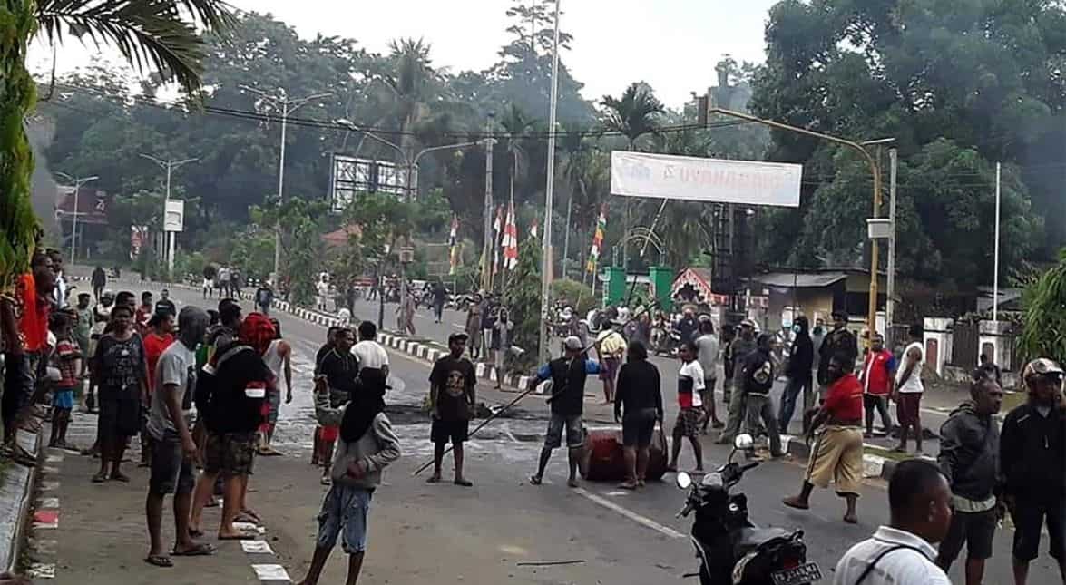 Demonstration in Jayapura