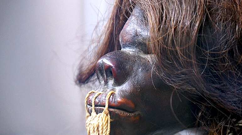 Experts seek to uncover secrets of Ecuador's 'tzantza' shrunken head