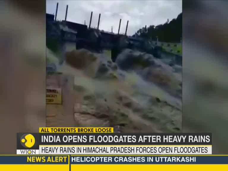 Water released from Bhakra Nangal dam in Punjab