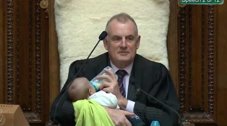 Bringing up baby: New Zealand speaker makes parliament more parent-friendly