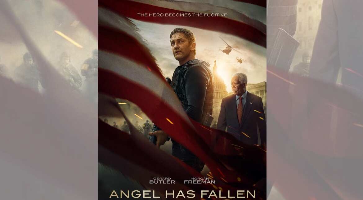 Gerard Butler all praise for Morgan Freeman's stunts in 'Angel Has Fallen' Gerard Butler all praise for Morgan Freeman's stunts in 'Angel Has Fallen'