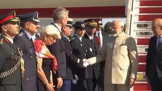 PM Modi arrives in Paris, set to meet President Macron shortly
