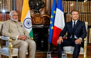 India, Pak should resolve J&K issue bilaterally: Macron during meeting with PM Modi