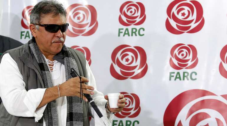 Interpol issues red notice for former Colombian guerrilla leader Jesus Santrich Interpol issues red notice for former Colombian guerrilla leader Jesus Santrich