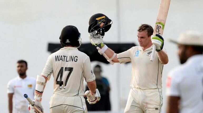 Tom Latham ton drives New Zealand's reply against Sri Lanka Tom Latham ton drives New Zealand's reply against Sri Lanka